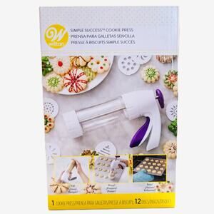 Wilton Simple Success Cookie Press 12 Discs Sealed